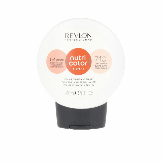 Revlon Nutri Color Filters 3 in 1 Cream Hair Colourant 240ml - 740 Light Copper, 240 ml for Unisex