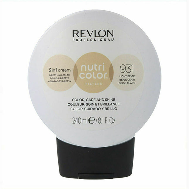 Revlon Nutri Color Filters 3 in 1 Cream Hair Colourant 240ml - 931 Light Beige, 240 ml for Unisex