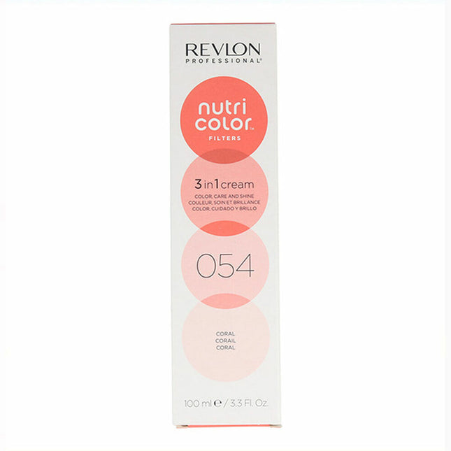 Revlon Nutri Color Filters 3 in 1 Cream Hair Colourant 100ml - 054 Coral, 100 ml for Unisex