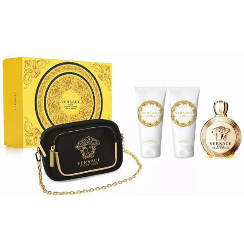 Versace Eros Pour Femme 4 Piece Gift Set Versace
