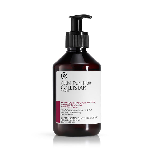 Collistar Pure Active Phyto Keratin Intensive Restructuring Shampoo 250ml, 250 ml for Unisex