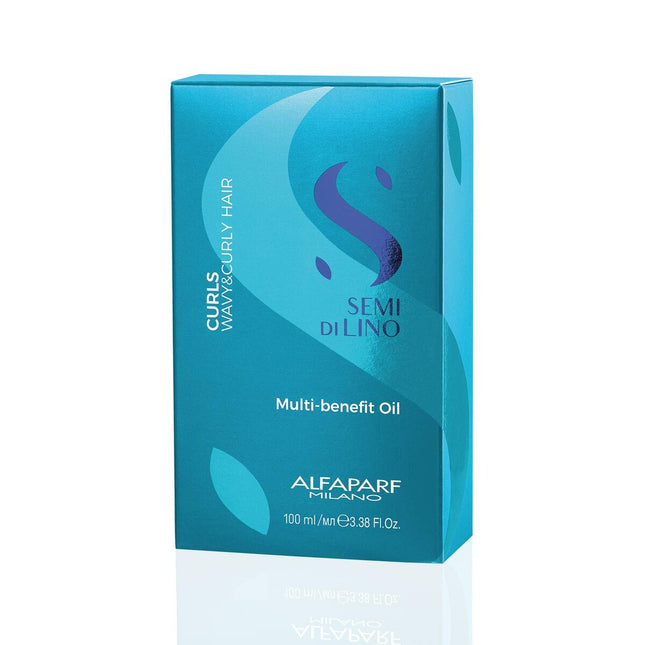 Alfaparf Milano Alfaparf Semi di Lino Curl Multi-benefit Hair Oil 100ml, 100 ml for Unisex