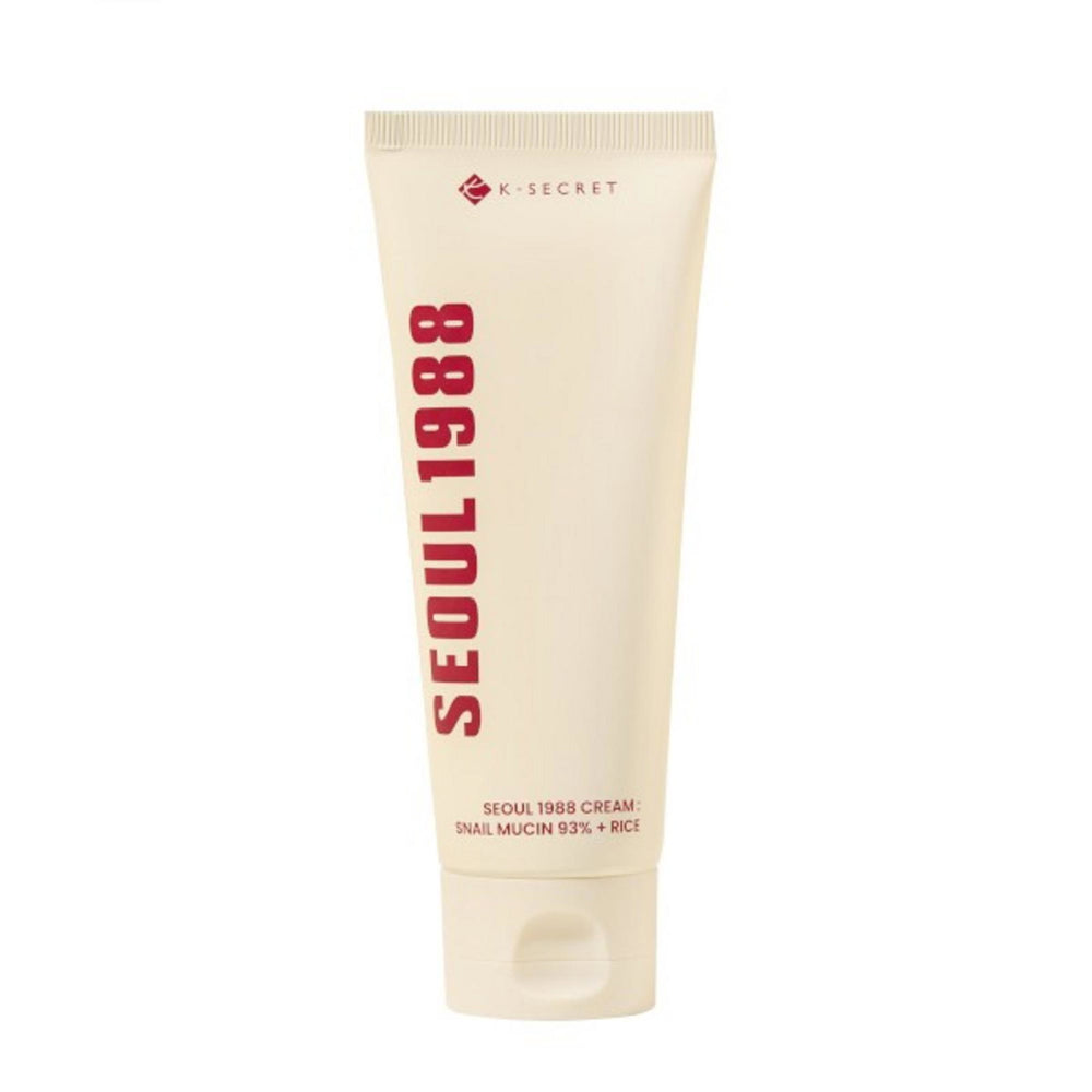 K-Secret Seoul 1988 Snail Mucin 93% + Rice Face Cream 100ml, 100 ml for Unisex
