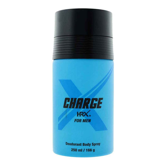 HRX Charge Deodorant 250ml Spray, 250 ml for Men