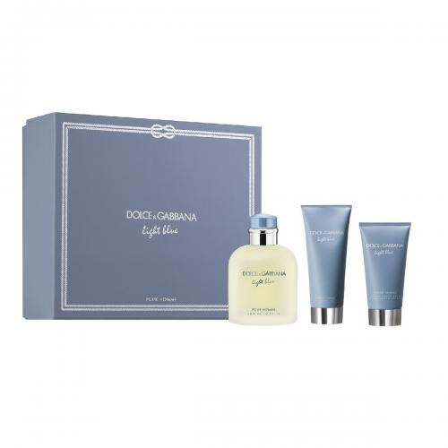 Dolce & Gabbana D & G Light Blue 3 Piece Gift Set for Men