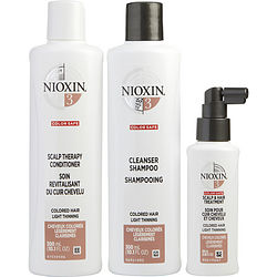 Set-3 Piece Maintenance Kit System 3 With Cleanser 10.1 Oz & Scalp Therapy 10.1 Oz & Scalp Treatment 3.38 Oz (packaging May Vary) Nioxin