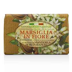 Marsiglia In Fiore Vegetal Soap - Almond & Orange Bloosom  --125g/4.3oz