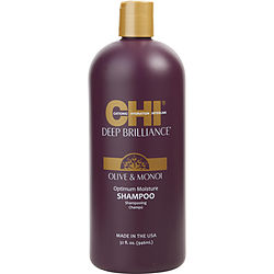 Deep Brilliance Olive & Monoi Optimum Moisture Shampoo 32 Oz Chi