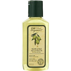 Olive Organics Olive & Silk Hair & Body Oil 2 Oz Chi