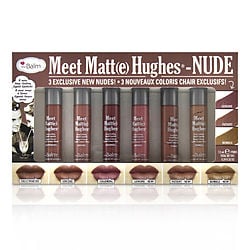 Thebalm Meet Matt(e) Hughes 6 Mini Long Lasting Liquid Lipsticks Kit  - Nude  --6x1.2ml/0.04oz By Thebalm Thebalm