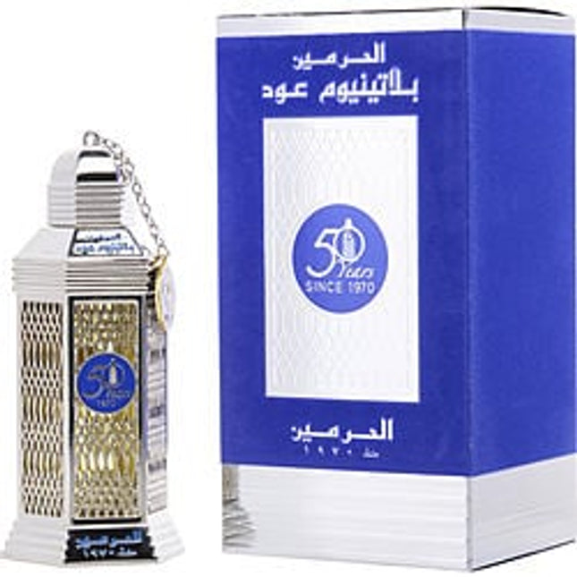Al Haramain 50 Years Platinum Oud By Al Haramain Eau De Parfum Spray 3.3 Oz