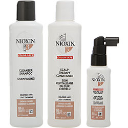 Set-3 Piece Full Kit System 3 With Cleanser Shampoo 5 Oz & Scalp Therapy Conditioner 5 Oz & Scalp Treatment 1.7 Oz Nioxin