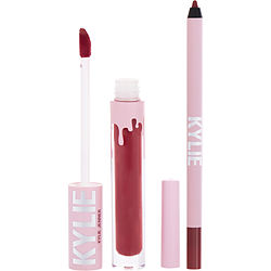 Kylie Jenner Matte Lip Kit: Matte Liquid Lipstick 3ml + Lip Liner 1.1g - # 401 Victoria Matte  --2pcs By Kylie Jenner Kylie Jenner
