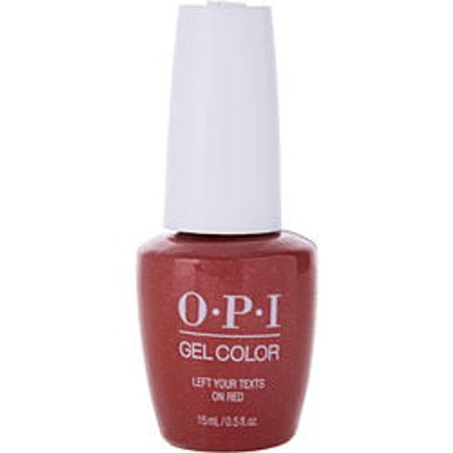 Opi Gel Color Soak-off Gel Lacquer - Left Your Texts On Red --0.5oz By Opi