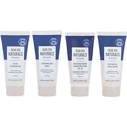 Dead Sea Naturals Set: Refreshing Cleansing Gel 15ml + Facial Moisturizer Broad Spectrum Spf 20 15ml + Restorative Night Cream 15ml + Purifying Mud Mask 15ml + Daily Eye Cream 3ml --5pcs Ahava