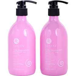 Curl Enhancing Coconut Oil Shampoo And Conditioner Set 16.9 Oz Luseta