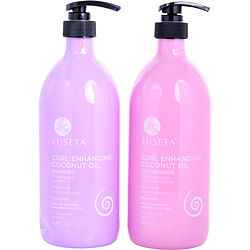Curl Enhancing Coconut Oil Shampoo And Conditioner Set 33.8 Oz Luseta
