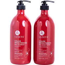 Color Brightening Red Shampoo And Conditioner 33.8 Oz Luseta