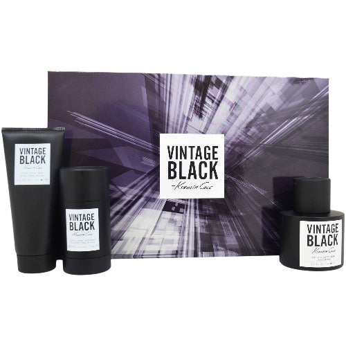 Kenneth Cole Vintage Black 3 Piece Gift Set for Men