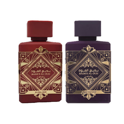 Lattafa Badee Al Oud Sublime & Lattafa Badee Al Oud Amethyst Bundle