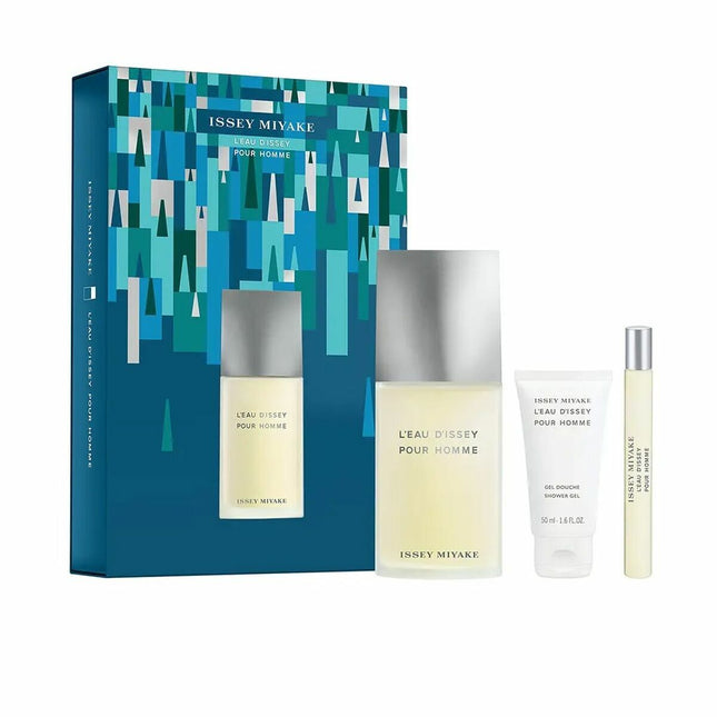 Issey Miyake L'Eau d'Issey Pour Homme Gift Set 125ml EDT + 50ml Shower Gel + 10ml EDT