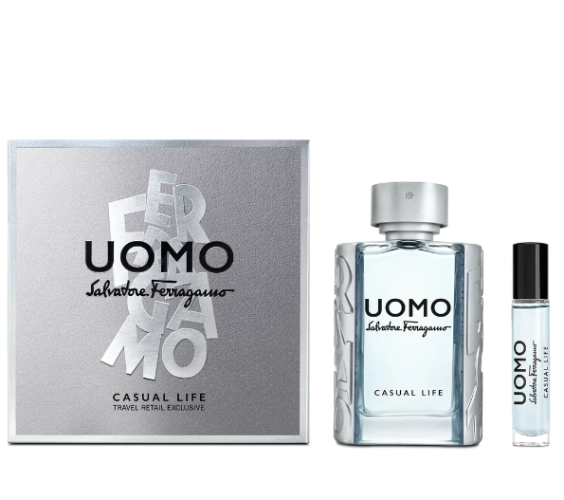 Salvatore Ferragamo Uomo Casual Life 2 Piece Gift Set for Men