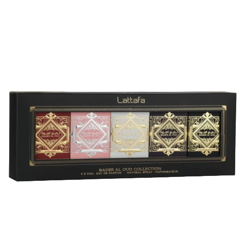 Lattafa Badee Al Oud 5 Piece Mini Gift Set for Men