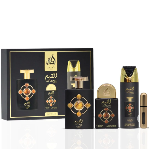 Lattafa Al Qiam Gold 3 Piece Gift Set for Men