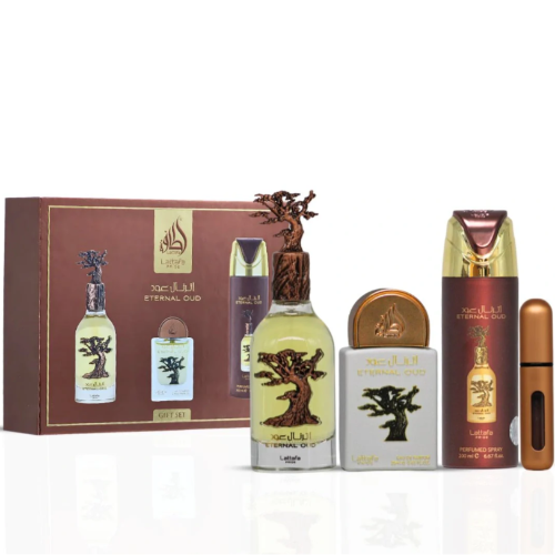 Lattafa Eternal Oud 3 Piece Gift Set for Men