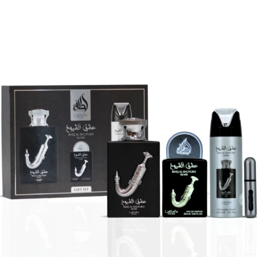 Lattafa Ishq Al Shuyukh 3 Piece Gift Set for Men