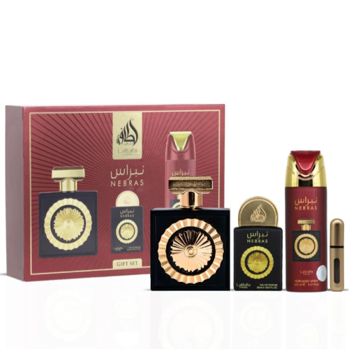 Lattafa Nebras 3 Piece Gift Set for Men
