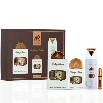 Lattafa Vintage Radio 3 Piece Gift Set