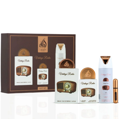 Lattafa Vintage Radio 3 Piece Gift Set Lattafa