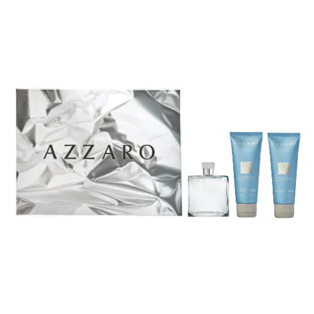 Azzaro Chrome 3 Piece Gift Set Azzaro