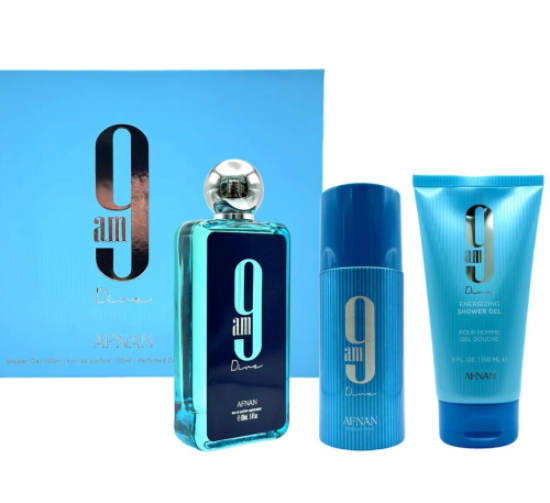 Afnan 9 Am Dive 3 Piece Gift Set for Men