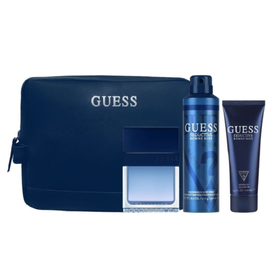 Guess Seductive Homme Blue 4 Piece Gift Set Guess