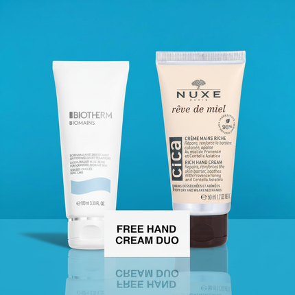 Hand Cream Duo: Nuxe + Biotherm