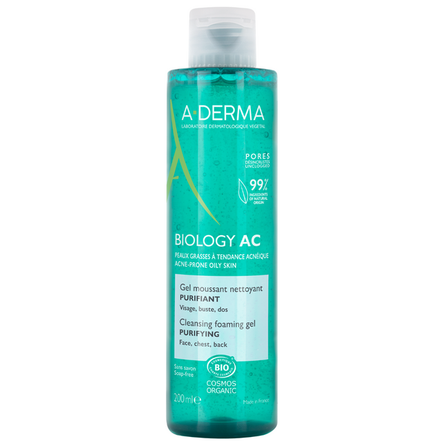 A-Derma Biology AC Cleansing – Micellar Water for Women, Sensitive, 200 ml