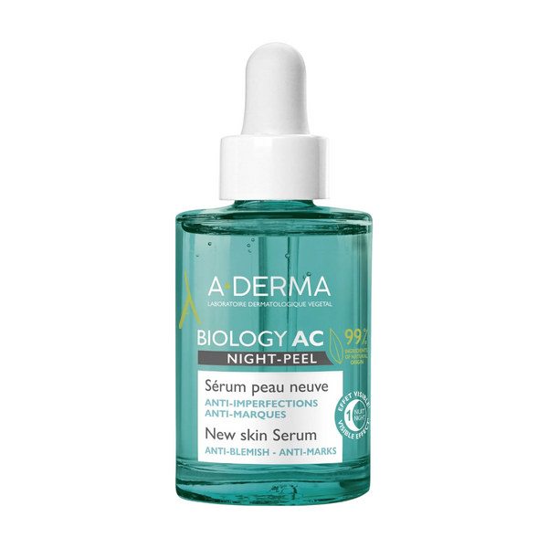 A-Derma Biology AC Peeling Night – Serum for Women, For Face, 30 ml