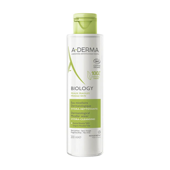 A-Derma Biology Hydrating – Micellar Water for Women, All Skin Types, 200 ml