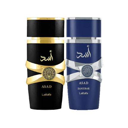 Lattafa Asad + Lattafa Asad Zanzibar Bundle