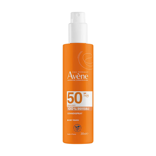 Avène High Protection 100% Invisible Sun Care Spray SPF50 200ml, 200 ml for Unisex