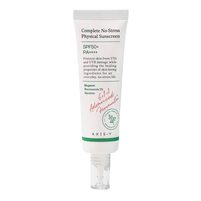 AXIS-Y Complete No-Stress Physical Sunscreen SPF50+ 50ml, 50 ml for Unisex