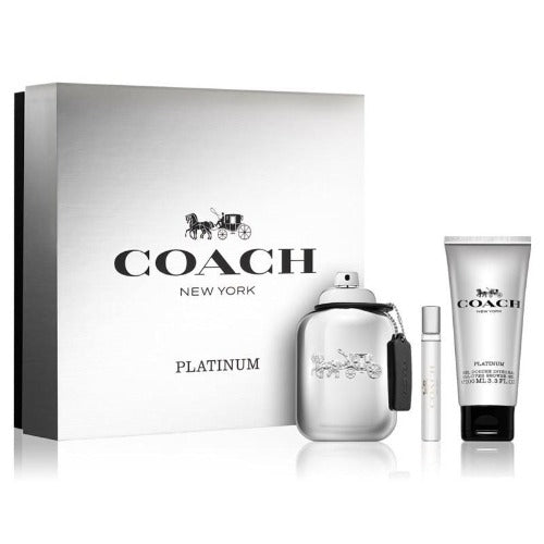 Coach Platinum 3 Piece Gift Set for Men
