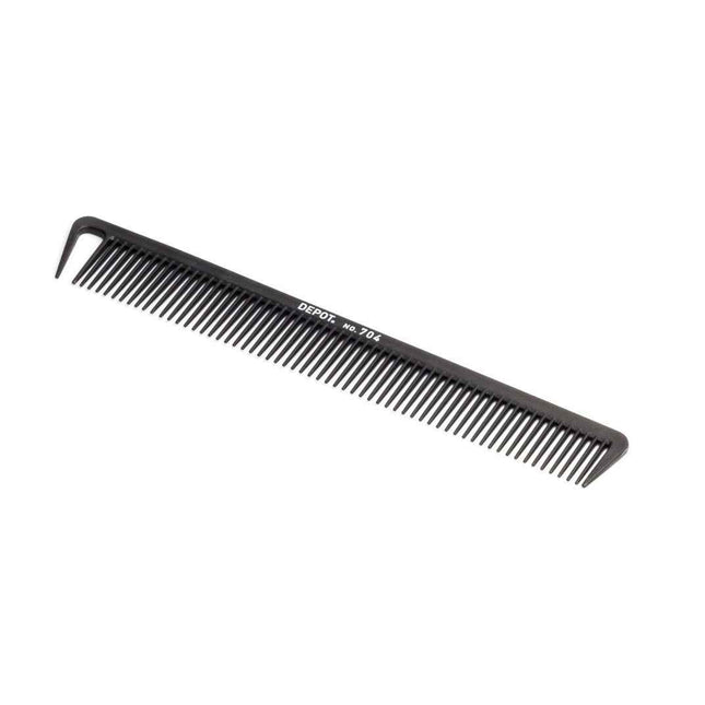 Depot Accessories No. 704 Carbon – Hair Plastic Comb for Men, Black