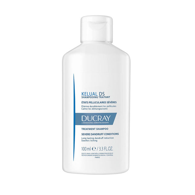 Ducray Kelual DS – Hair Treatment Shampoo Unisex, Antifungal, Anti-itch, Soothing, For Dry/Flaky Scalp, 100 ml