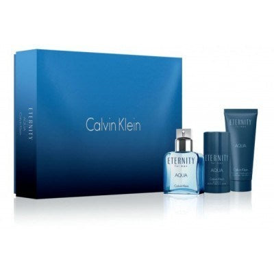 Calvin Klein Eternity Aqua 3 Piece Gift Set For Men - Masionstore