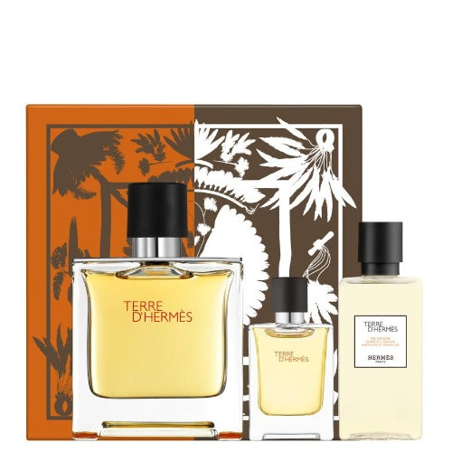 Terre D'Hermes Pure Parfum 3 Piece Gift Set for Men