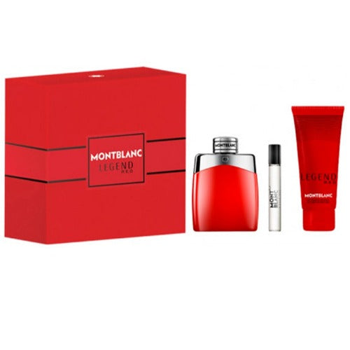 Mont Blanc Legend Red 3 Piece Gift Set for Men