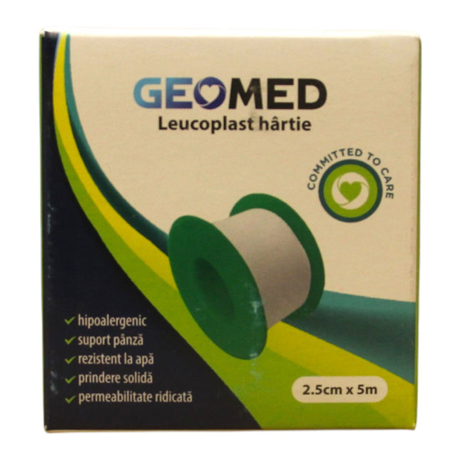Geomed Leukoplast Unisex, Paper, 2.5 cm x 5 m